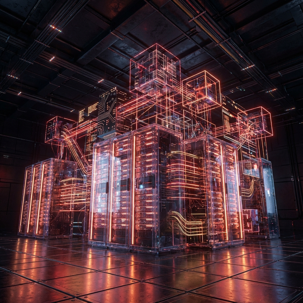 企業內部系統建置示意圖：儀表板與數據流